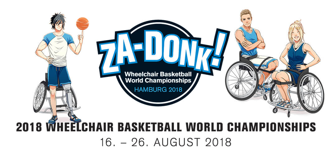WK rolstoelbasketbal 2018 in Hamburg.