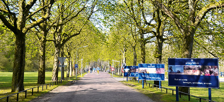 Toegang naar De Hoge Veluwe.