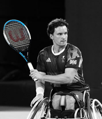 Gordon Reid in actie