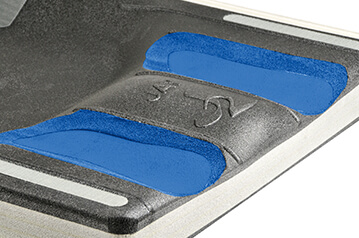 Doorlopende bovenbeen uitsparing