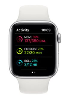 De activity tracker op de Apple Watch is ideaal voor actieve rolstoelgebruikers.