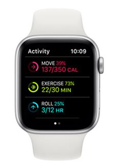 De activity tracker op de Apple Watch is ideaal voor actieve rolstoelgebruikers. De activity tracker op de Apple Watch is ideaal voor actieve rolstoelgebruikers.