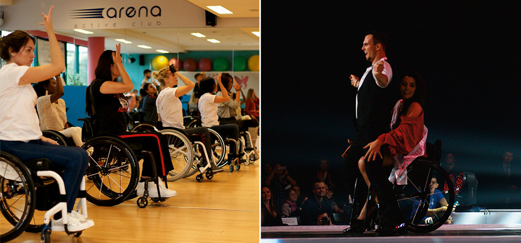 De choreografie doornemen en mijn solo tijdens de finale show.