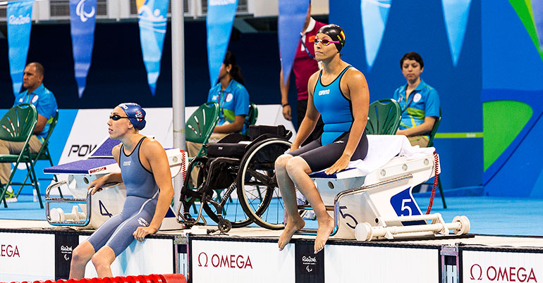 Teresa Perales met de vrije slag.