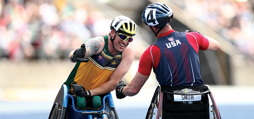 Atletiek tijdens de Invictus Games.