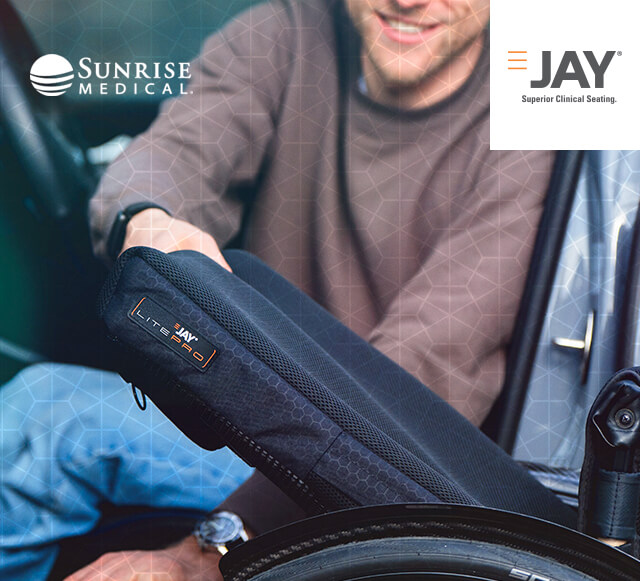 JAY LitePro - Een lichtgewicht zitkussen met slimme drukverdeling voor jouw actieve lifestyle!. Ervaar het zelf