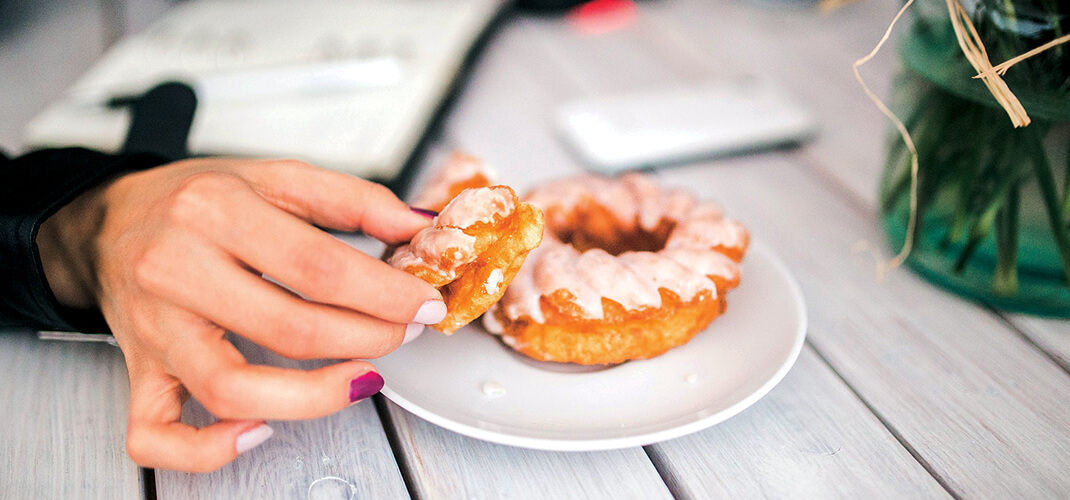Een zoet tussendoortje.
