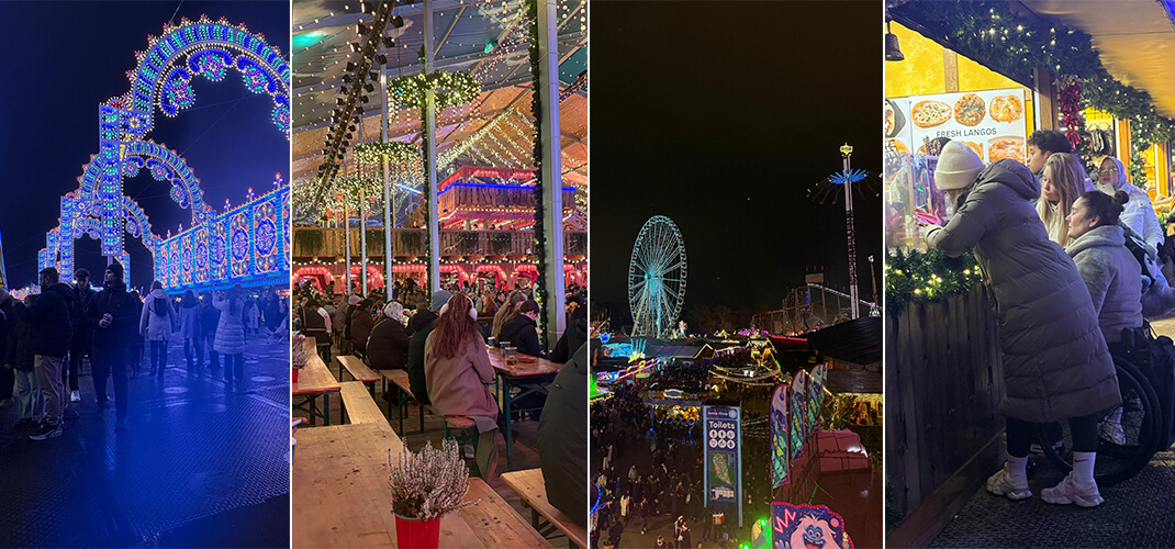 Een bezoekje aan het rolstoelvriendelijke Winter Wonderland op HydePark. Dit is een 6-weekse evenement die in november van start gaat.