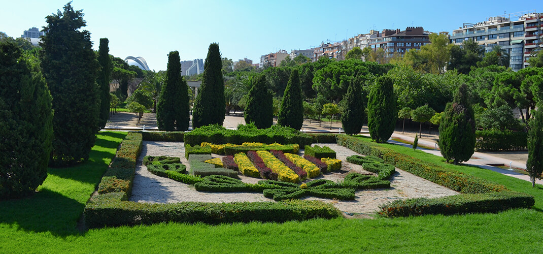 Het Turia Park in Valencia is 9 kilometer lang!