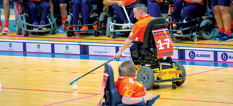 Powerchair Hockey 2018: Nederland tegen Denemarken