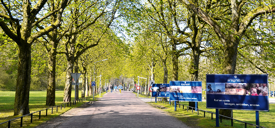 Toegang naar De Hoge Veluwe.