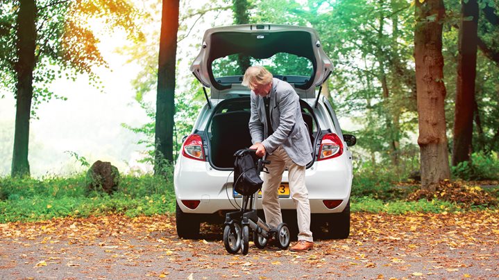 5 snelle stappen voor het inklappen van jouw rollator