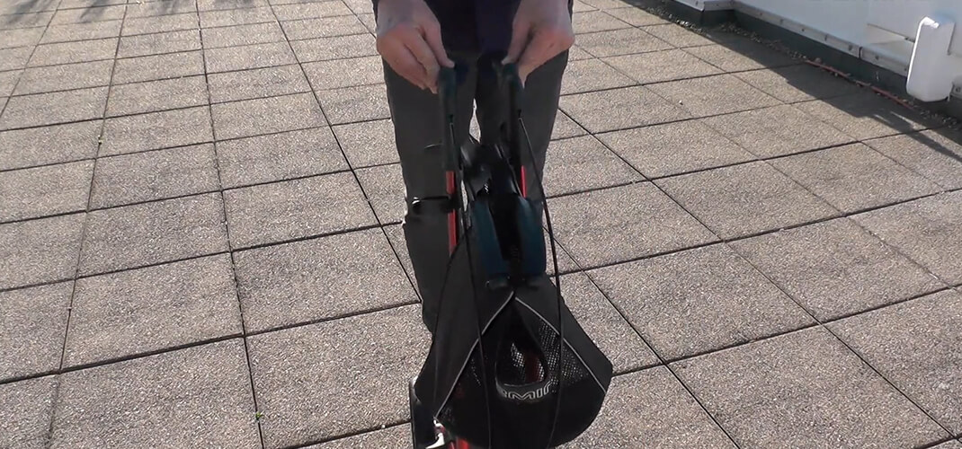 Stap 1: Duw de handvatten samen.