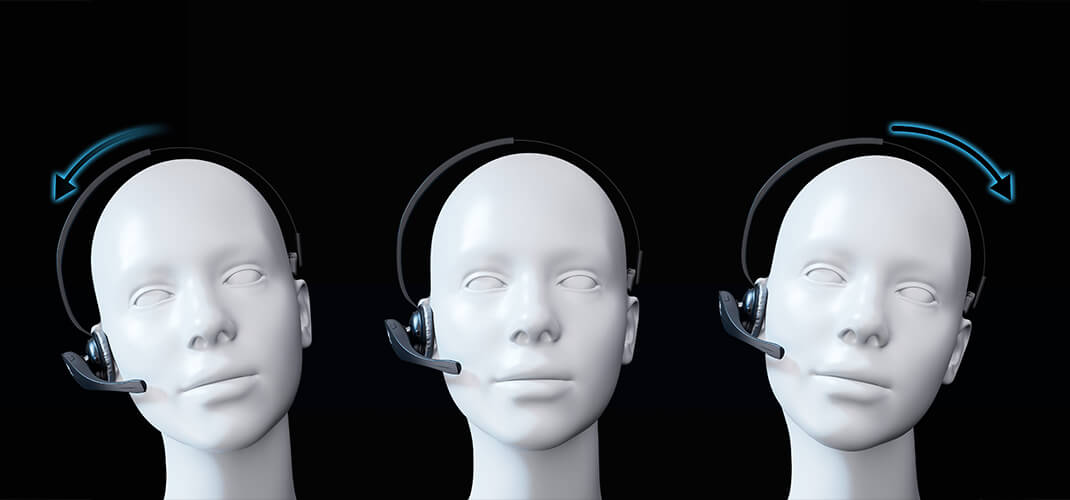 Hoe werkt de Switch-It Vigo headset?